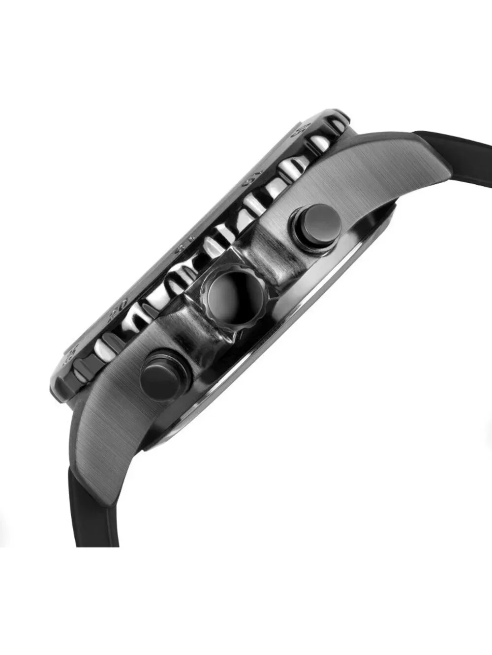 Men's Black Analog Quartz Waterproof Military Multifunctional LED Digital Watch